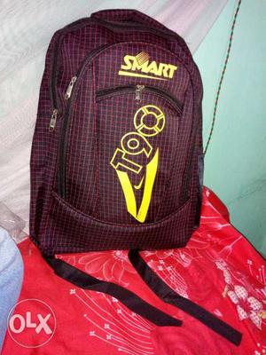 Brown And Yellow Smart T90 Backpack