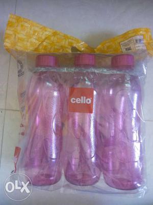 Cello Bpa Free, Food Grade Water Bottles. Unused.