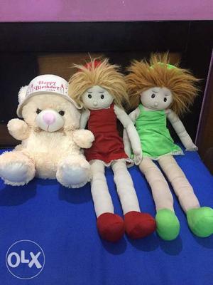 Combo of 3 soft toys at no bargain price.Dont