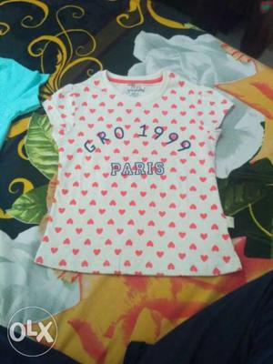 Cotton girl top...250 each 6-7 years old