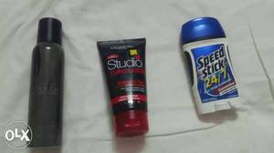 Deodorant, Soft Tube, And Black Bottle