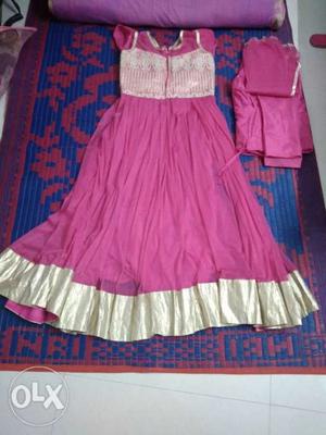 Girl's Pink And Purple Dress