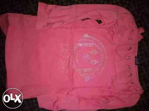 Girl's Pink Long-sleeved Shirt