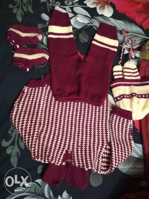 Hand knitted swetor set. Can be customised as per