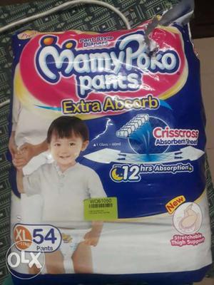 Mamy poko pants Size XL Approx 45 pants remaining.