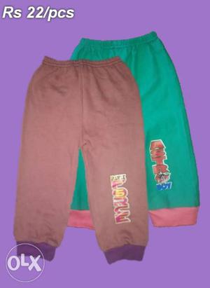 Rs 22/pcs now ready stock pcs 1-6 years kids pants for
