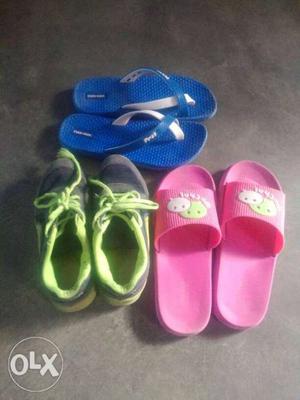 Toddler's Three Pairs Of Shoes