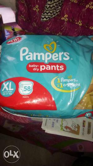 Unused XL size Pampers pant diapers 30 count