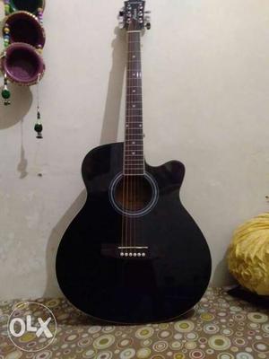 2 months old Black Acoustic Guitar with all the new