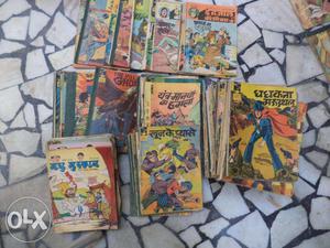 A collection of vintage Indrajal comics