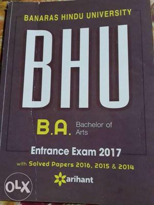 BHU B.A ENTRANCE book  KA h..