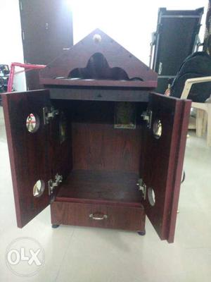 Beautiful Wooden Small size Pooja room with