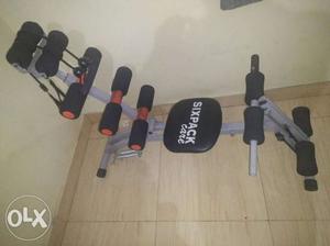 Black, Gray, And Red Fitness Equipment