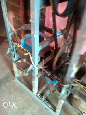 Blue Hydraulic Press