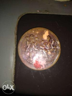 East Indian company half Anna  coin with god