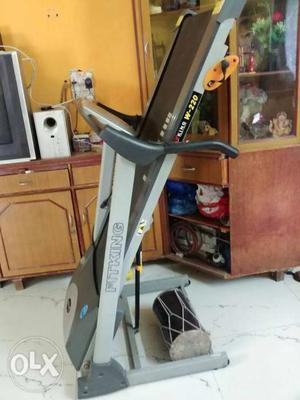 Gray And Black Bowflex Treadmill