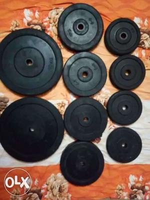 Gym plates fo sell 50kg comboo