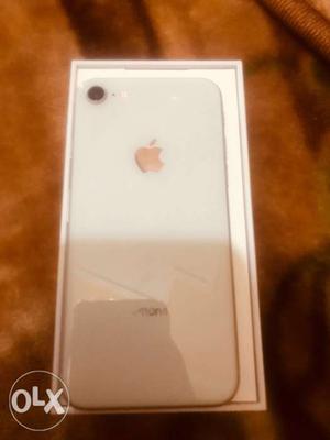 IPhone 8 white colour California 3 month old is