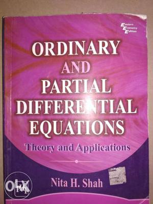 Ordinary and partial differential equations book