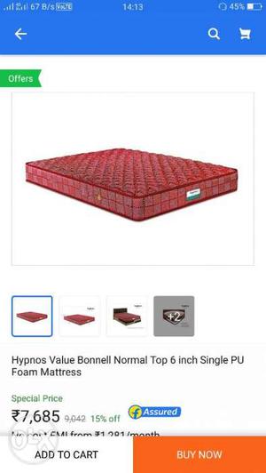 Red And Black Bed Mattress