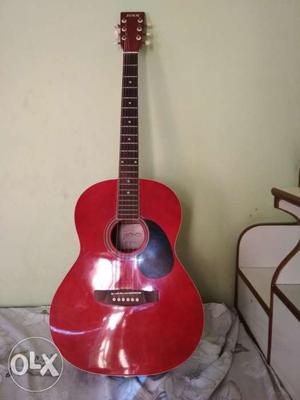 Red colour guitar in very good condition