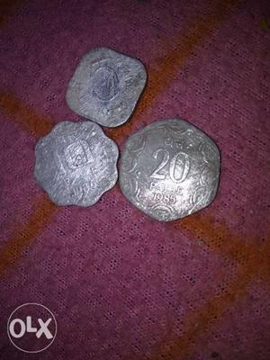 Silver coins 3 coins