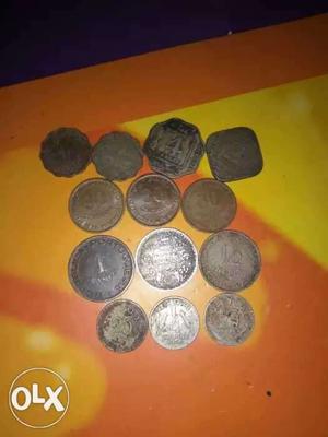 Silver-colored And Gold-colored Coin Lot