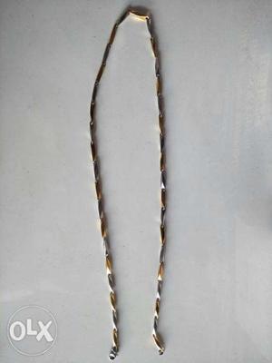 Silver gold colour chain