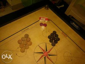 Surco Carrom Board, Stand,coins and striker.. 12mm, 28" x28"