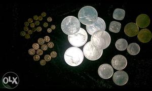 Very old silver coins and old panam. Old more
