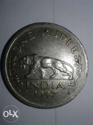Very value coin one rupee in GEORGE 6 KING