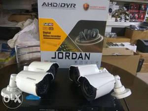 4pc 2.0mp Hd cctv, Dvr, Hdd, cable and