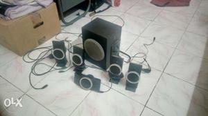 Black And Gray Multimedia Speaker