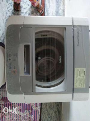 Gray LG Top-load Washer