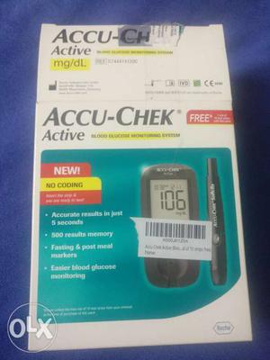 Accu-Chek Active Gluccometer Box.