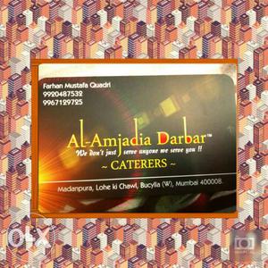 Al-Amjadia Darbar Caterers