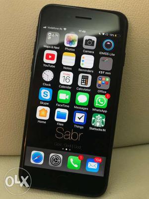 Apple iPhone 7. Black. 128 GB. Purchased - May