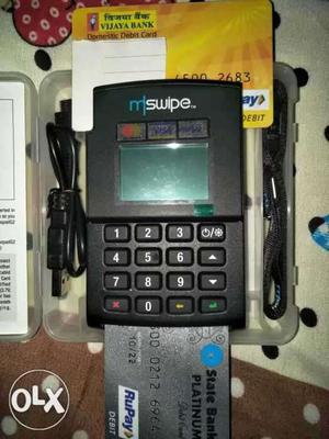 Black And Gray MSwipe card swipe machine