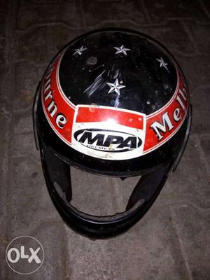 Black And Red MPA Full-face Helmet