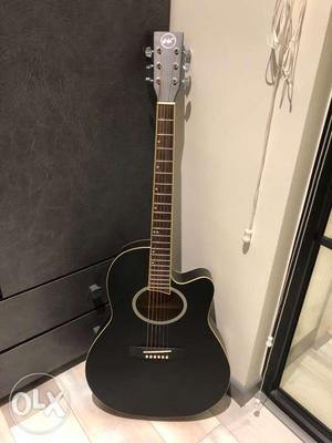 Brand new black matt finish pro level guitar for