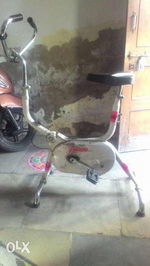 Gray Stationary Bicycle