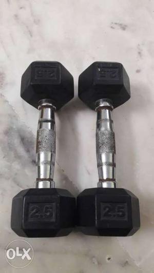 Hex dumbbells of 2.5kg