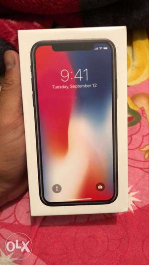 Iphone x 256 gb space grey Brand new Box not