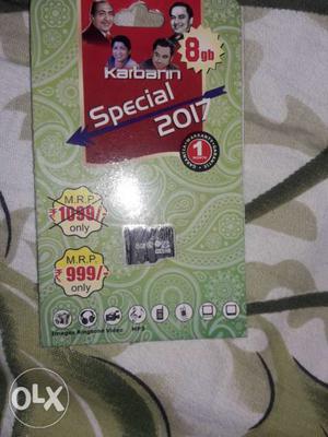 Karbon seal pack memory card 1 day old only