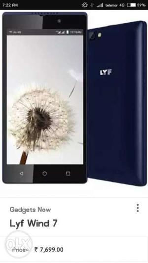 Lyf wind 7 in new condition contact us fasty