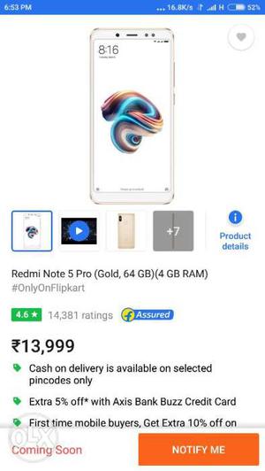 Mi Note 5 pro mobile packed I want to sell this