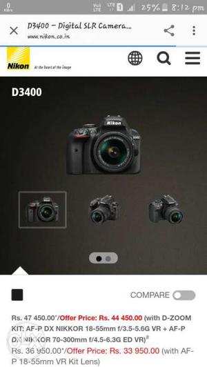 Nikon d only 3 month use 70 __55 lens