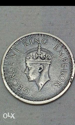 Old British Indian Silver Coin