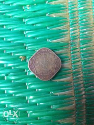 Old antique  rear half anna coin for sale