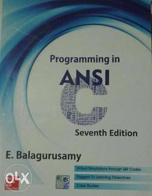 Programming In ANSI Seventh Edition Book By E. Balagurusamy